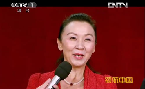 十八大代表、武汉市百步亭社区管委会主任、党委副书记王波在节目中表达社区群众心声.jpg